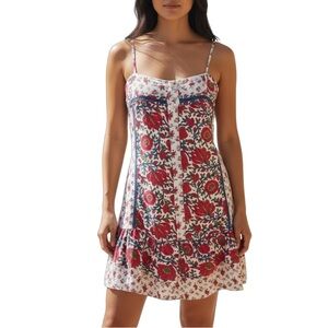 Zinc floral boho mini summer dress size Xs